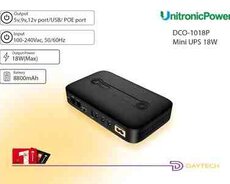 Mini DC UPS 18W (8800mAh)  5V, 9V, 12V+PoE çıxışlı