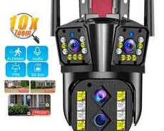 WiFi ptz 3 kamera 360 8mp, 4K +64GB