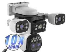 4G sim kartl ptz 3 kamera 360 8mp, 4K+64gb