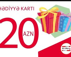 Əli və Nino 20 manatlıq hədiyyə kartı