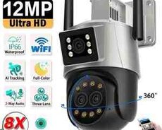 Wi-Fi PTZ kamera 360FHD 12MP, 4K+64GB