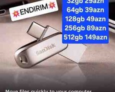 Type-C yaddaş kartı Sandisk