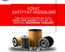 Original Hava , Yağ Və Salon Filterləri