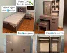 Gənc yataq otağı mebeli