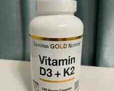 D3+K2 Vitamin 240 capsul