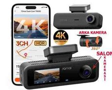 Videoqeydiyyatçı Xiaomi 70mai T800E 3 kamera 4K