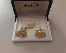 Золотые запонки для рубашки