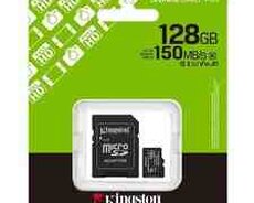 MikroSD Kingston 128GB microSDXC Canvas Select Plus Gen3 150MB, s A1 Card + Adapter (SDCS3, 128GB)