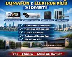 Domafon, Kamera, Elektron Kilid  Avtomatik Qapılar