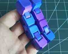 3D Neon fidget cube