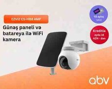 Günəş paneli və batareya ilə WiFi kamera EZVIZ CS-HB8 4MP