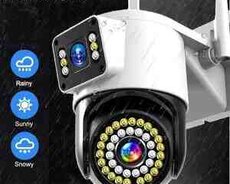 Simsiz 4G sim kartlı PTZ 2 kamera 360 12MP, 4K