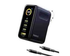 Baseus 140w - 4 çıxışlı, ekranlı Gan adapter