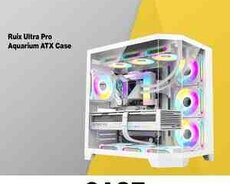 Gaming Case Ruix Ultra OV303 Aquarium ATX White