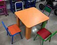 Uşaq masası və oturacağı