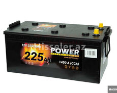Power 12 v 225 ah akumulyator satisi