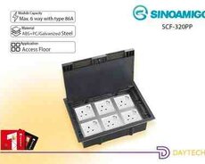 Sinoamigo SCF-320PP ,  86A döşəmə üçün quraşdırılan Floor Box (6 modul)