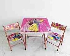 Uşaq masa və oturacaqları
