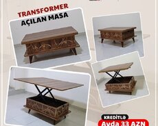 Açılan jurnal masası Transformer Kreditlə