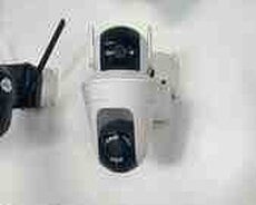 Wifi kamera 2 lensli PTZ kamera 2 lensi fırlanır