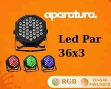 LED Par 36x3 səhnə işığı