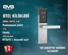 Kartlı smart otel kilidi RX118-E-S2 RFID