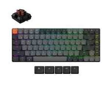 Simsiz oyun klaviaturası KeychronK3 (Version 3) Swappable RGB Backlight Brown Switch (K3X-H3-AZ)