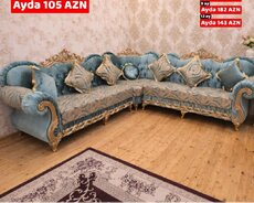 Klassik künc divanı | Kreditlə