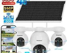 4G Sim kartlı Solar 360FHD Kamera 12MP, 4K+64GB