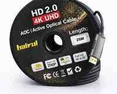 25m Fiber Optik HDMI Kabel  4K UHD (HD 2.0, AOC)