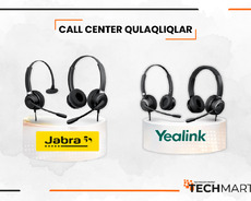 Call center qulaqlıqlar Jabra, Yealink