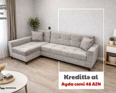 Mini künc divan Velora Kreditlə