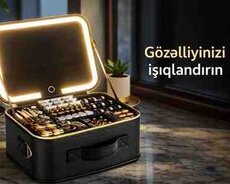 LED işıqlı kosmetika çantası