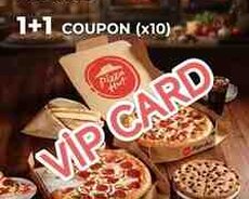 Pizza Hut VIP kupon paketi (1+1)