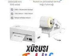 ZJ-9260 termal barkod və birmarket etiketi printeri