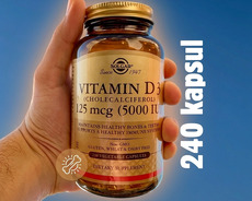 Solgar Vitamin D3 5000 Iu (125 mcg) 240 kapsul Amerika