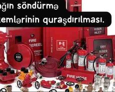 Yanğın söndürmə sistemlərinin quraşdırılması