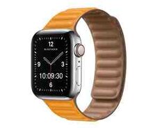 Apple 44mm Leather Link - M, L kəməri