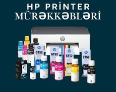 "hp" printer mürəkkəbi (kartric)
