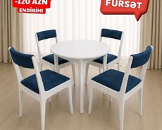Mini Quatro stol stul dəsti (yumuru) Endirimlə