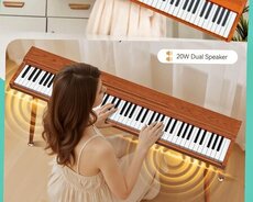 Elektro Pianino 88 klav Qəhvəyi rəngli