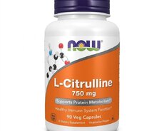 Now Foods L-citrulline 750 mg 90 Kapsul | Sitrulin