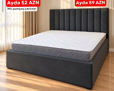 İkiyerli yumşaq çarpayılar, taxt Kreeditlə