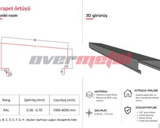 Metal list aksesuarlar (Parapet örtüyü)
