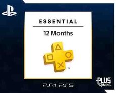 PS4PS5 üçün PS Plus Essential abunə paketi