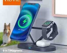 VIDVIE WLC1406 5 in 1 Magnetic Wireless Charger