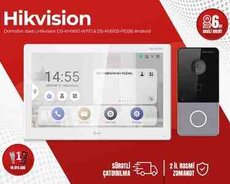 Domofon dəsti Hikvision DS-KH9510-WTE1  DS-KV6103-PE1(B) Android