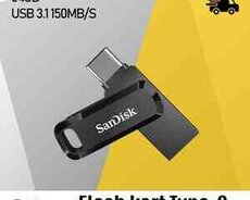 Flaş kart USB 3.1 Sandisk 64GB OTG Type-C