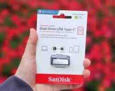 Flaş kart Sandisk Type C 128 Gb Ultra Dual Usb 3.1