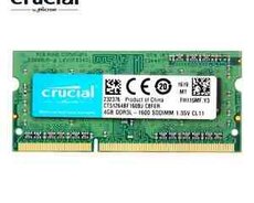 RAM Crucial SODIMM DDR3L 4Gb PC3L-12800 1600MHz